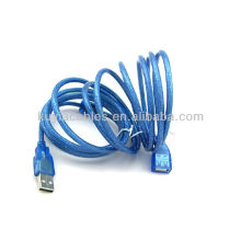 NEw 5m 15ft Clear Blue USB 2.0 Erweiterung Stecker auf Female Connector Kabel
